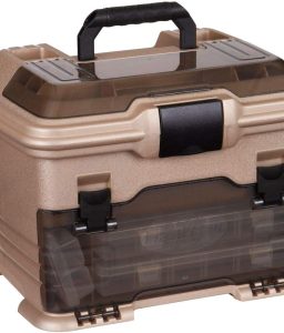Flambeau Outdoors T4 Smoke Multiloader, Portable Fishing & Tackle Storage Box, Gold/Black