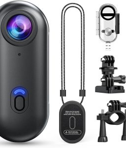 Z10 2K Action Camera, 128GB Wearable Sports Camera with Waterproof Case, Magnetic Clip, and Quick-Mount Accessories, Small Body Cam for Cycling, Diving, Travel, and Outdoor Adventures
